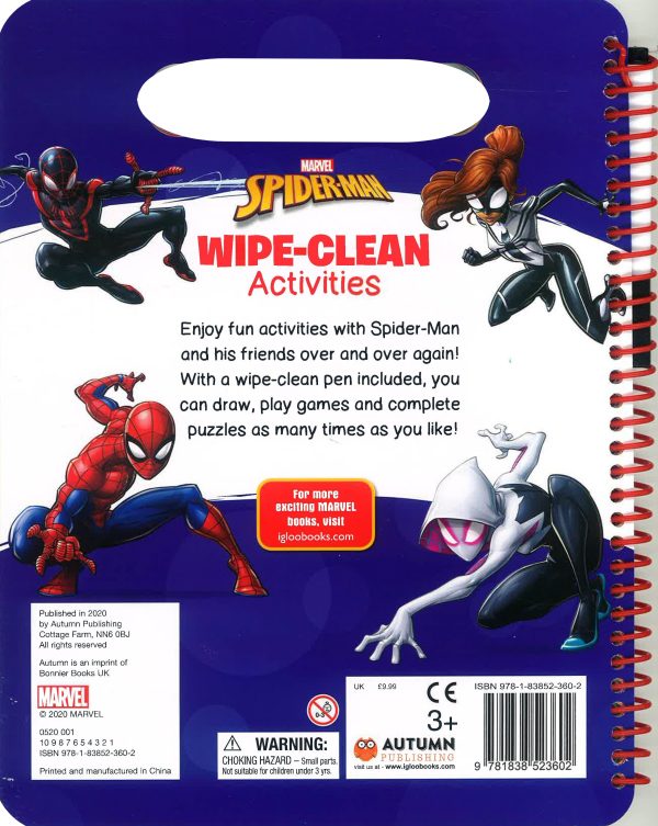 Marvel Spider-Man Wipe Clean Activities Cheap